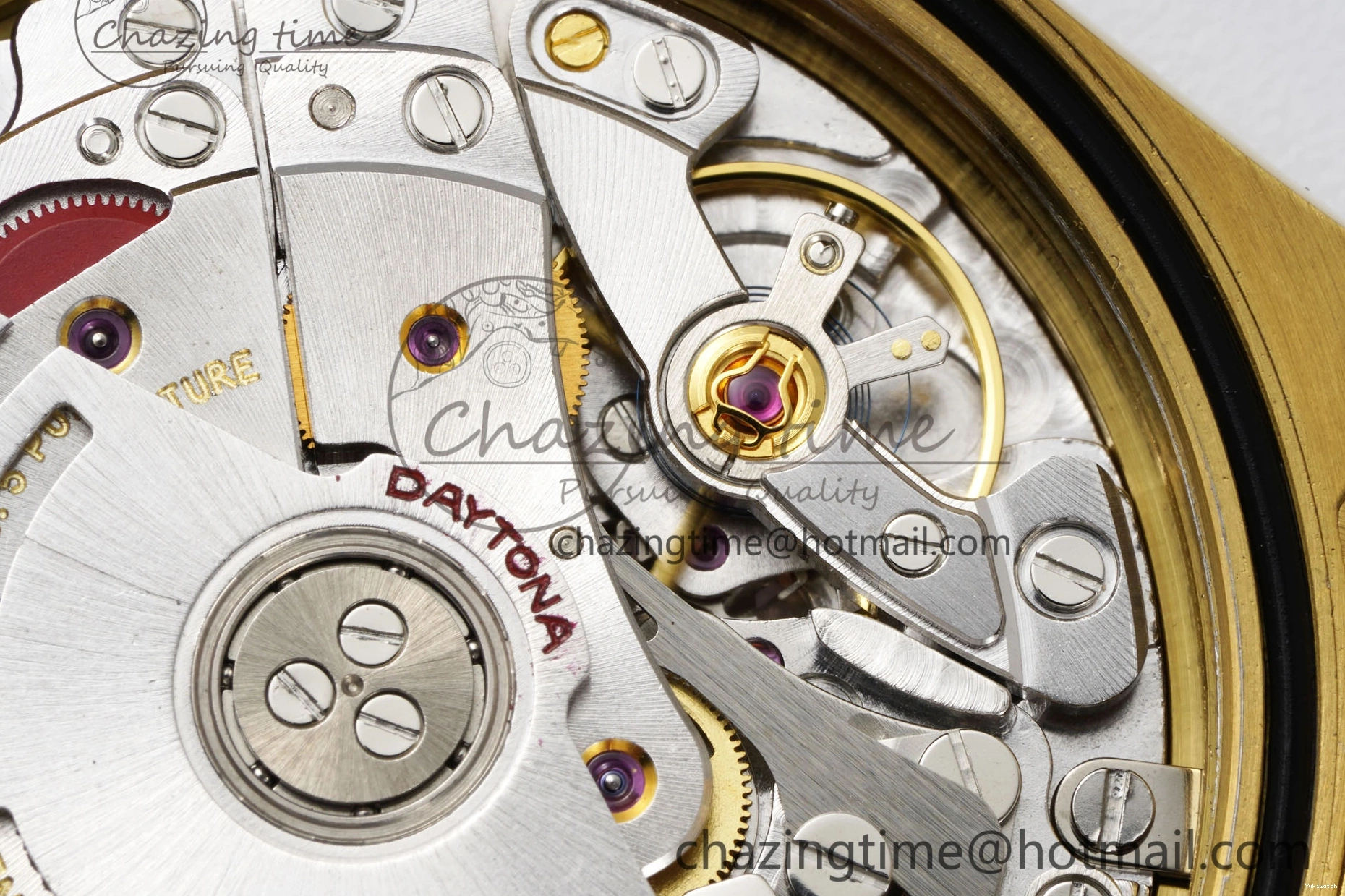 1:1 BTF Best SA4130 Daytona Black YG Bracelet Edition on 116508 YG Dial 0109